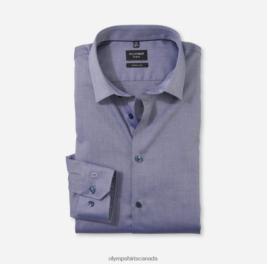 OLYMP No Six Super Slim Business Shirt Urban Kent Nuremberg Blue H2P42H130 Clothing
