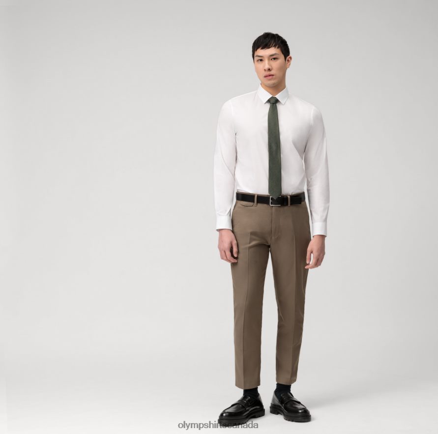 OLYMP No Six Super Slim Business Shirt Urban Kent White H2P42H185 Clothing