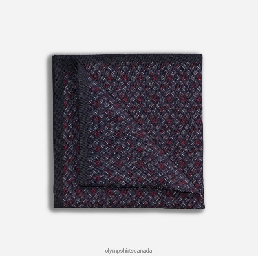 OLYMP Pocket Square 33X33 Cm Dark Red H2P42H2566 Accessories