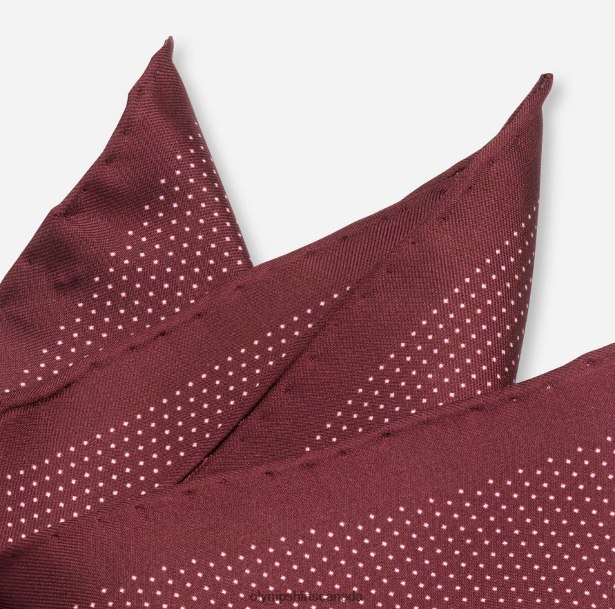 OLYMP Pocket Square 33X33 Cm Dark Red H2P42H2614 Accessories