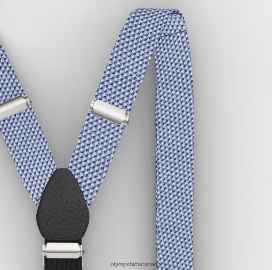 OLYMP Suspenders Set / Pocket Square Set Bleu H2P42H2639 Accessories