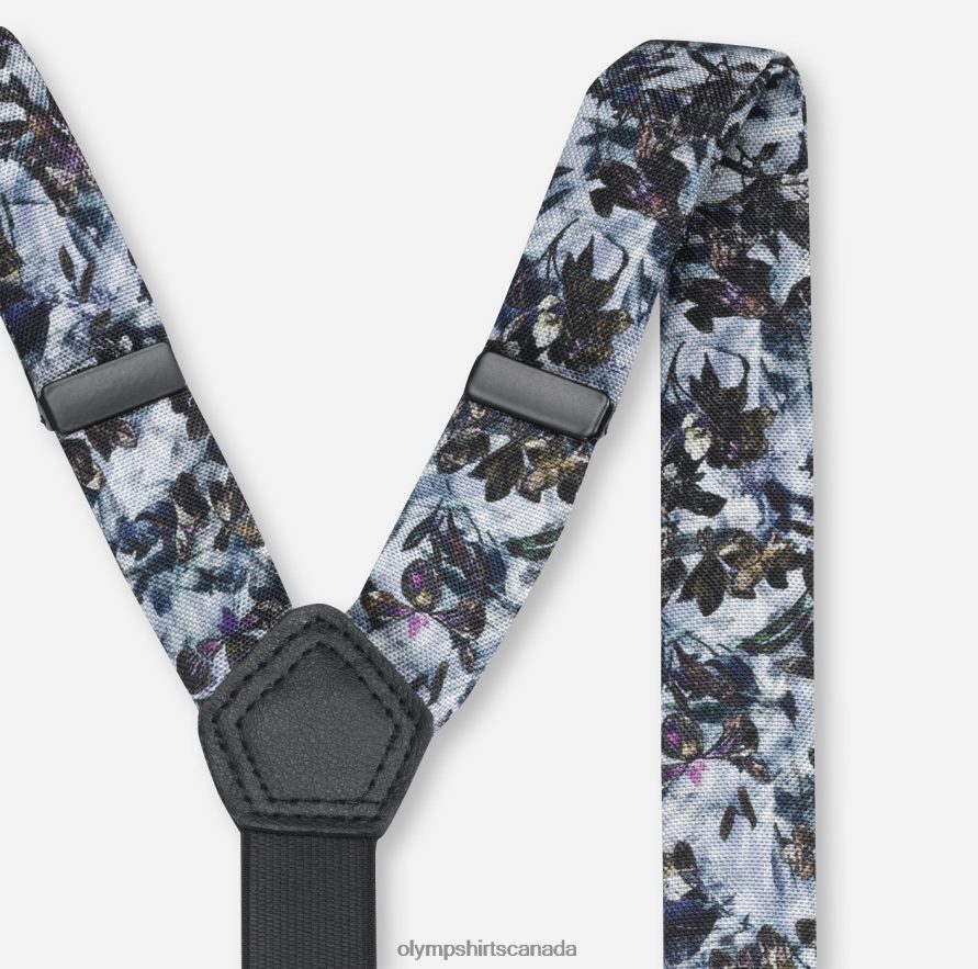 OLYMP Suspenders Set / Pocket Square Set Bleu H2P42H2659 Accessories