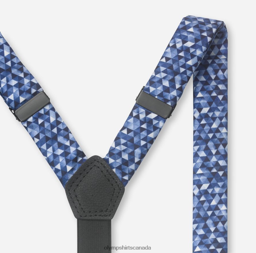 OLYMP Suspenders Set / Pocket Square Set Marine H2P42H2660 Accessories