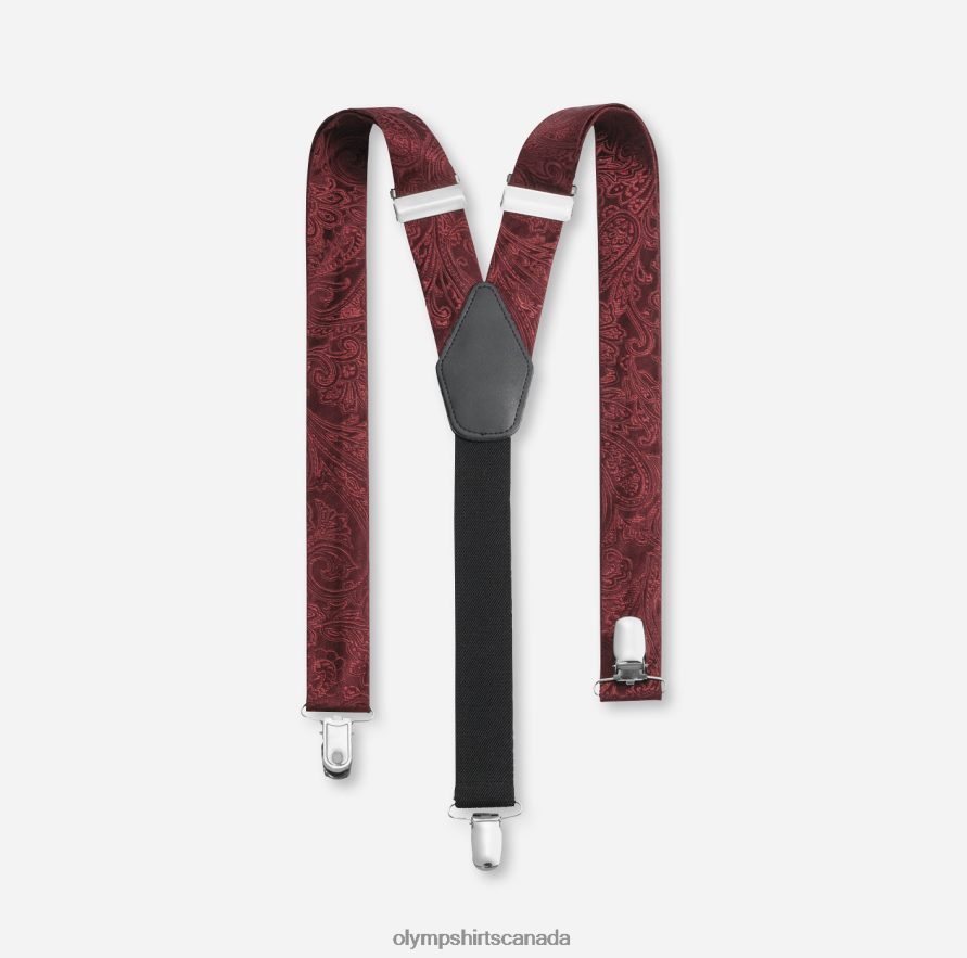 OLYMP Suspenders Y-Shape Dark Red H2P42H2626 Accessories