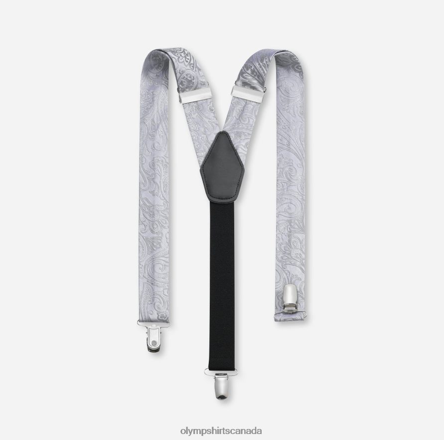 OLYMP Suspenders Y-Shape Silver Grey H2P42H2624 Accessories