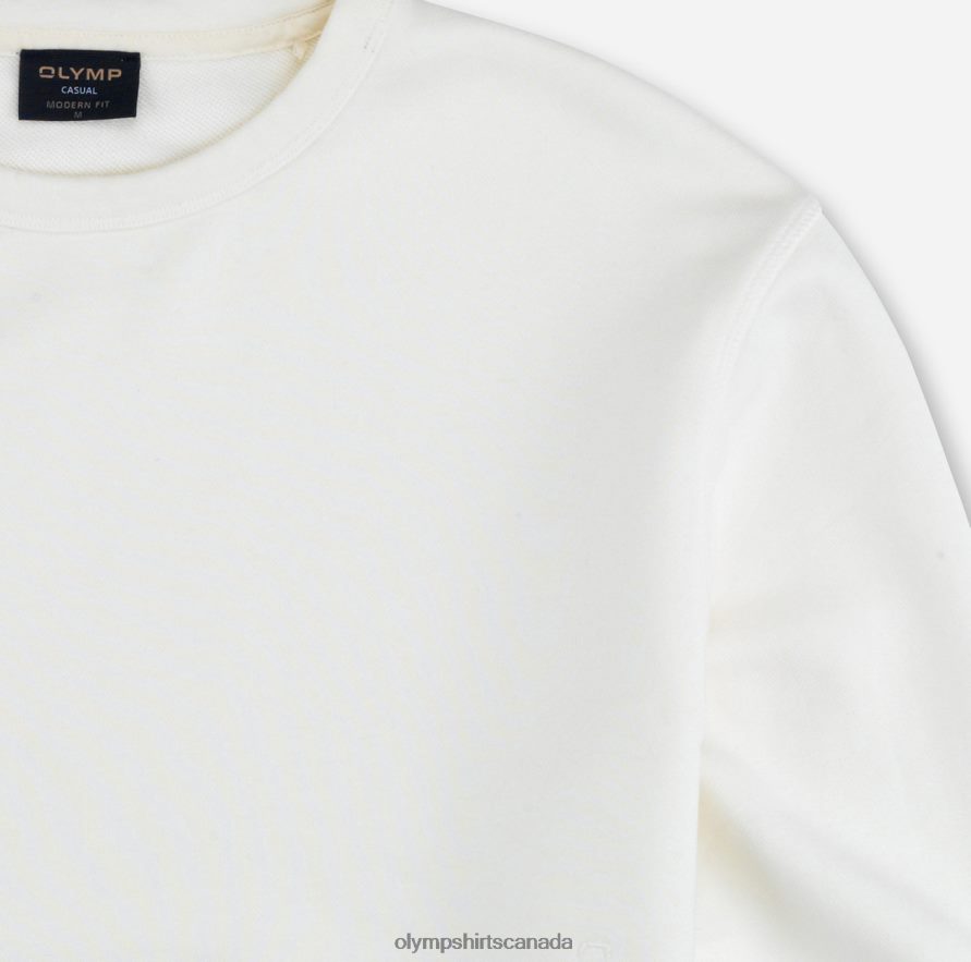 OLYMP Sweat Modern Fit Off White H2P42H1927 Clothing