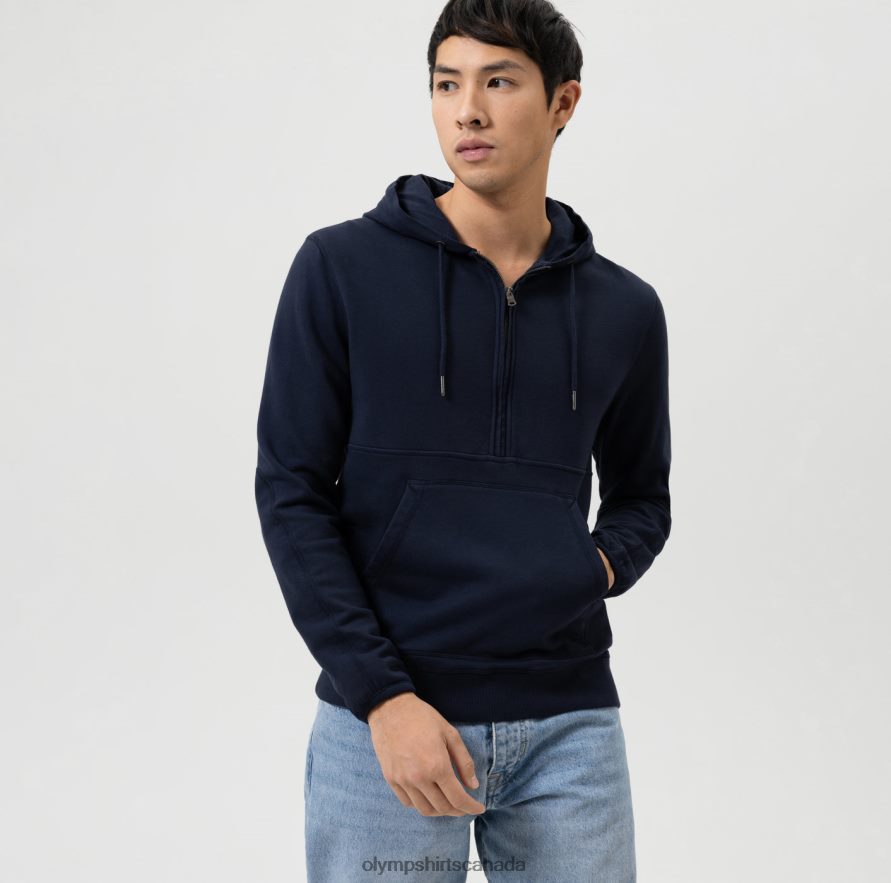 OLYMP Sweat Modern Fit Sweatshirt Marine H2P42H1921 Clothing