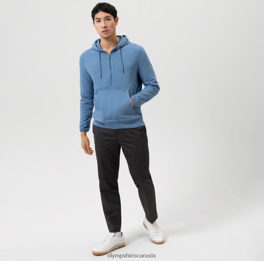 OLYMP Sweat Modern Fit Sweatshirt Smoke Blue H2P42H1920 Clothing