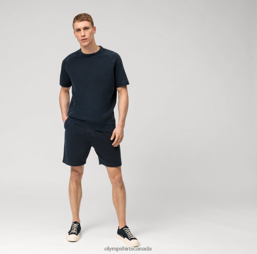 OLYMP Sweat Modern Fit T-Shirt Marine H2P42H2011 Clothing