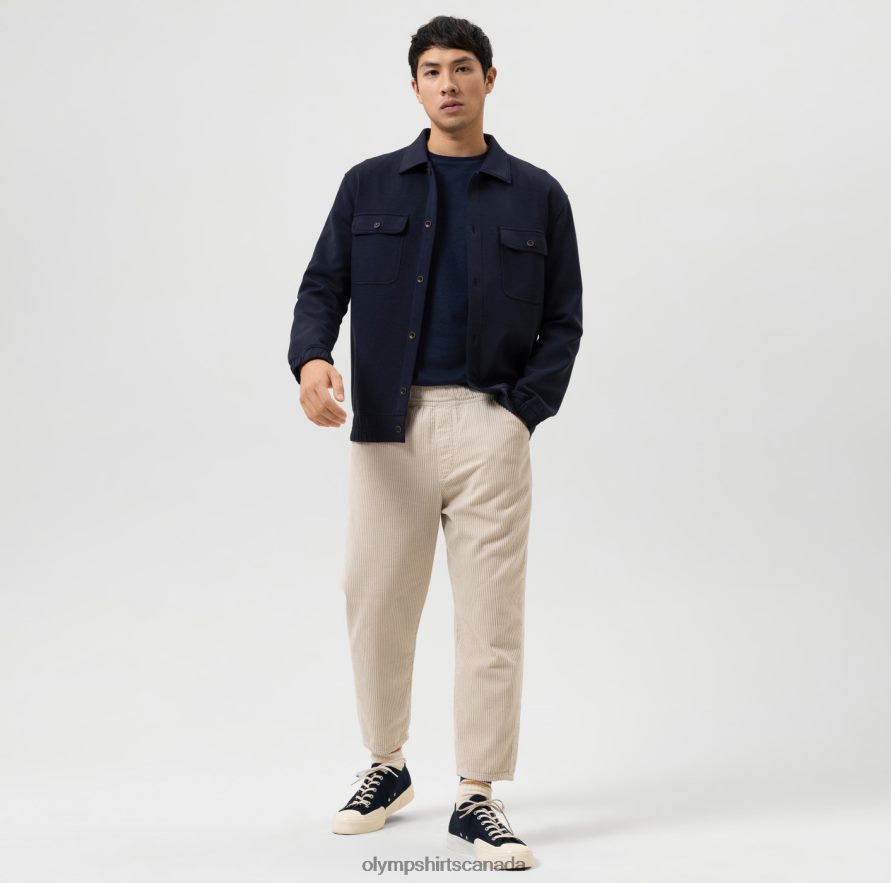 OLYMP Sweat Overshirt Marine H2P42H1964 Clothing