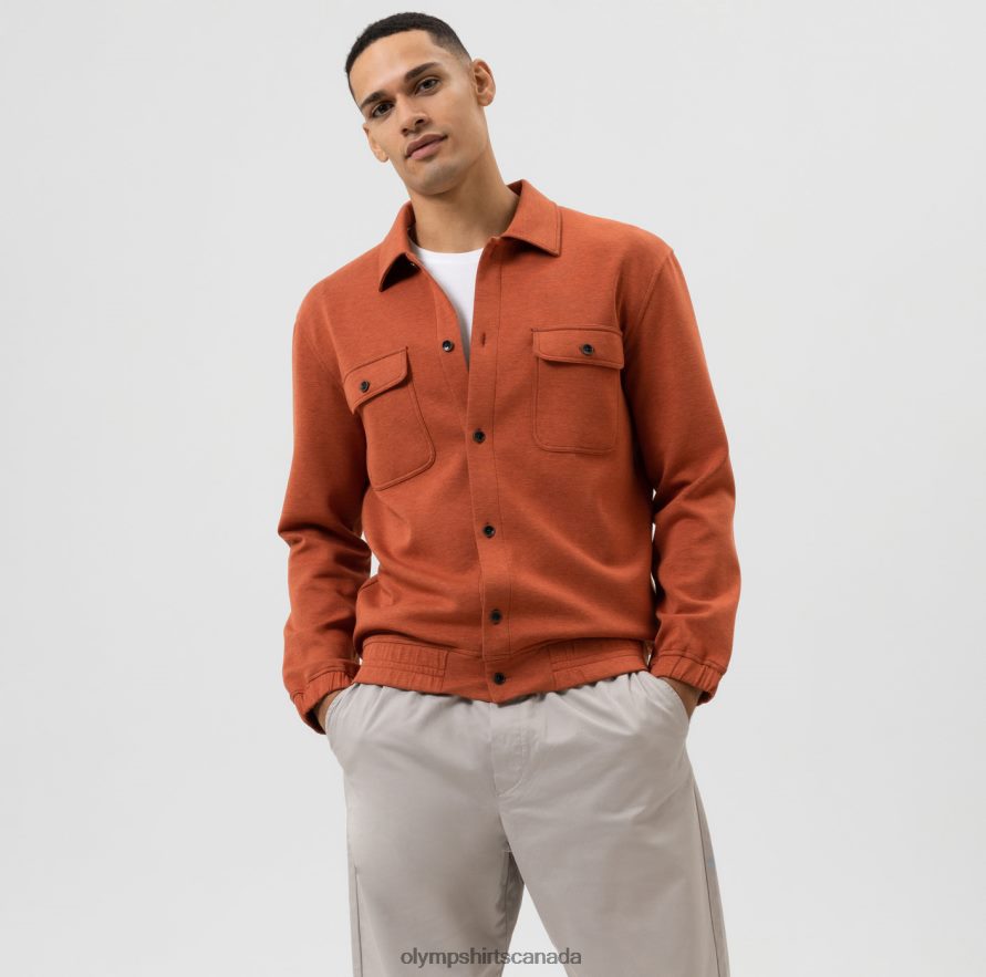 OLYMP Sweat Overshirt Orange H2P42H1968 Clothing