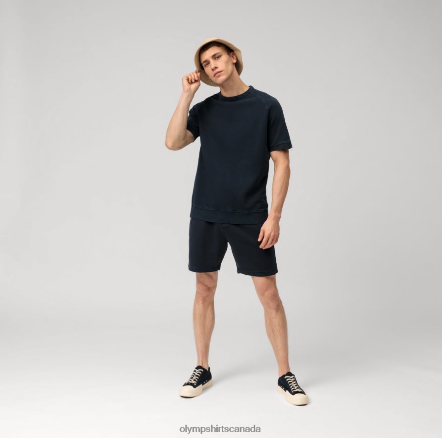 OLYMP Sweat Shorts Marine H2P42H2196 Clothing