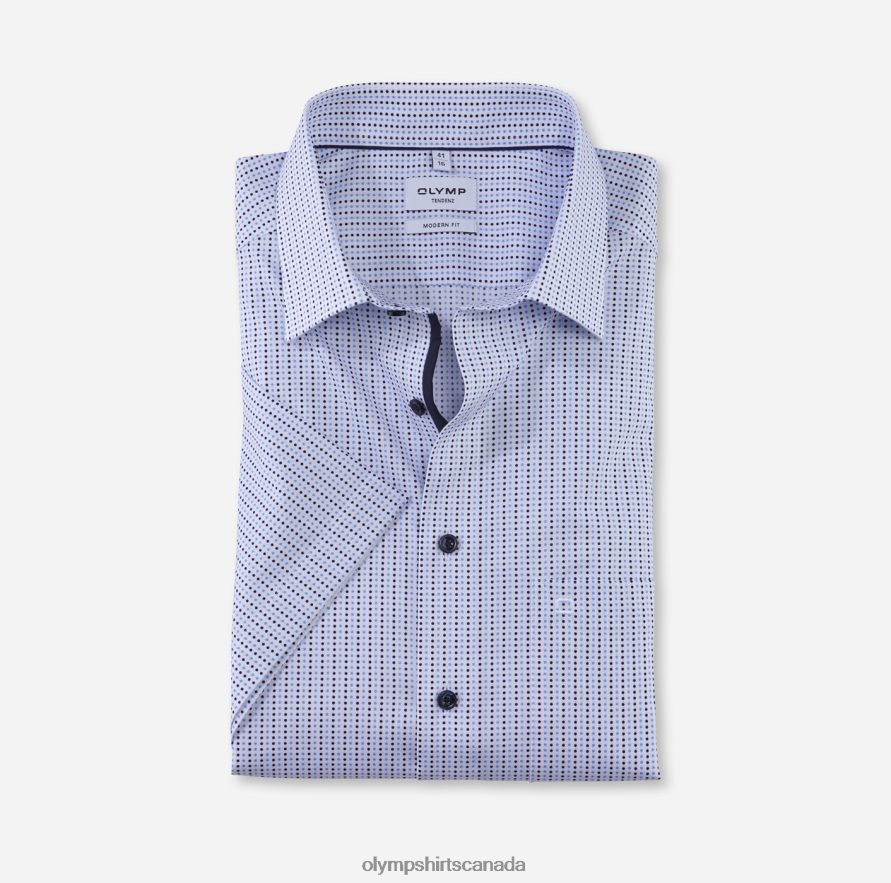 OLYMP Tendenz Modern Fit Business Shirt New Kent Bleu H2P42H1714 Clothing