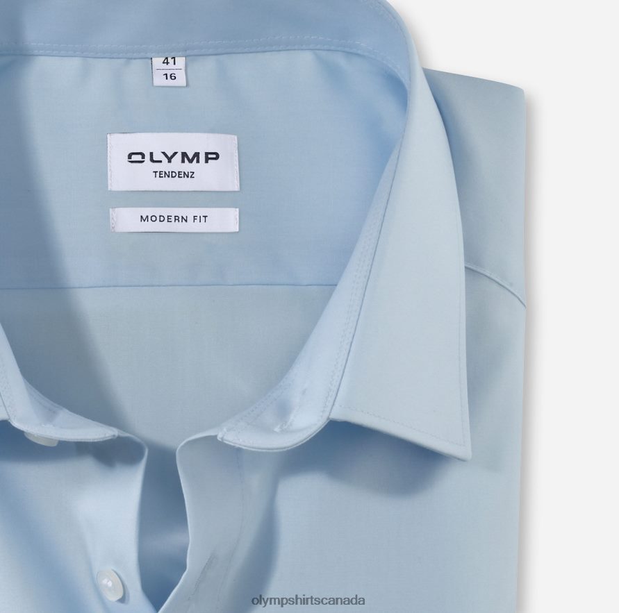 OLYMP Tendenz Modern Fit Business Shirt New Kent Bleu H2P42H1744 Clothing