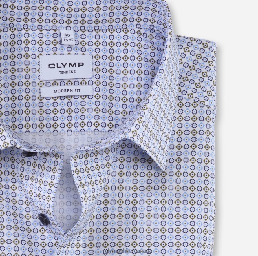 OLYMP Tendenz Modern Fit Business Shirt New Kent Lime Green H2P42H1716 Clothing