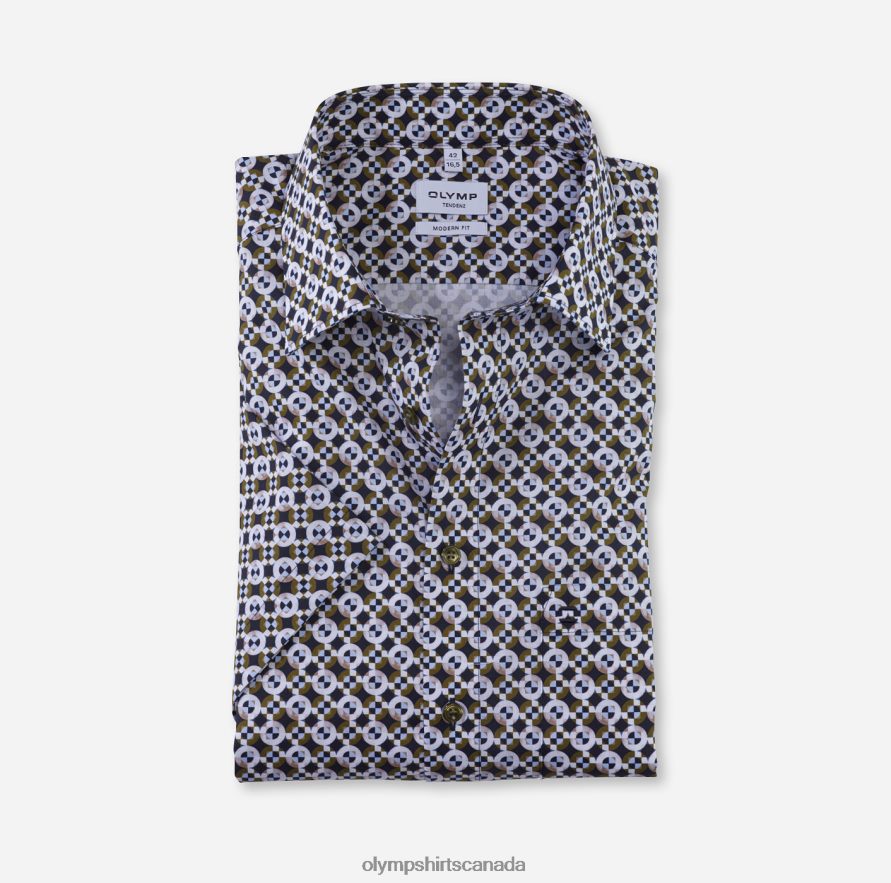 OLYMP Tendenz Modern Fit Business Shirt New Kent Lime Green H2P42H1742 Clothing