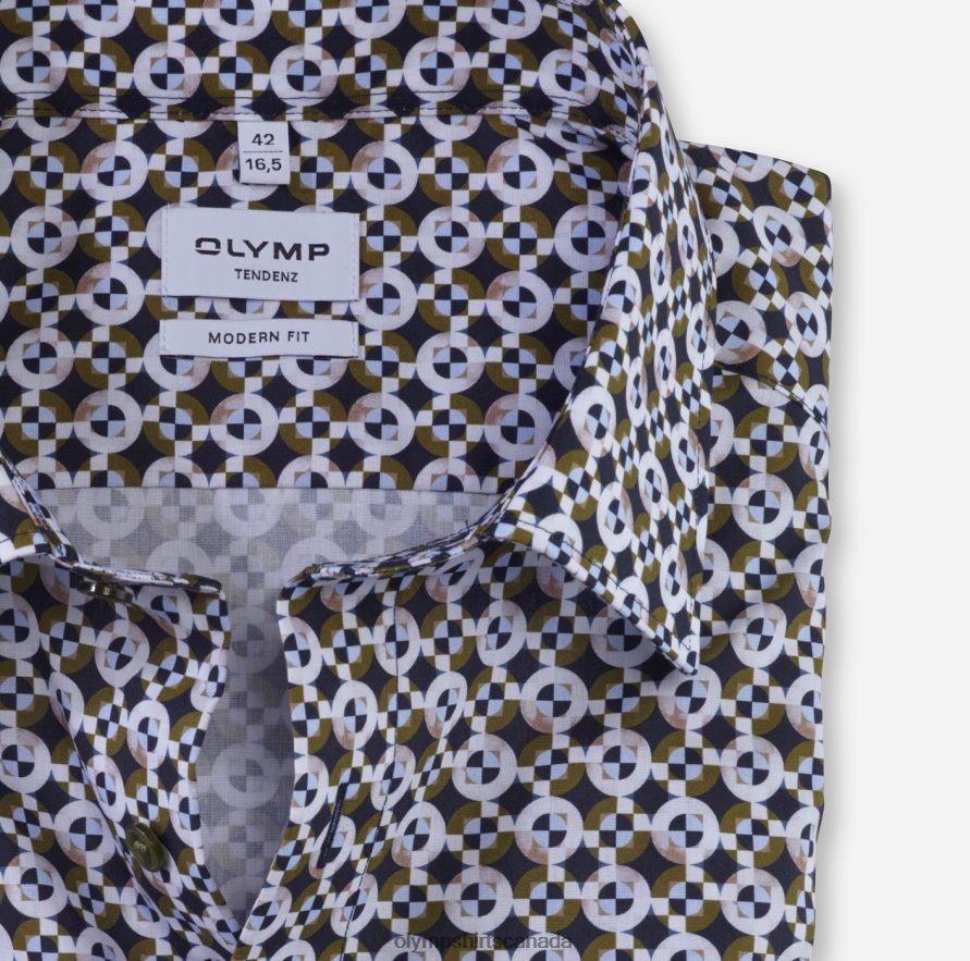 OLYMP Tendenz Modern Fit Business Shirt New Kent Lime Green H2P42H1742 Clothing