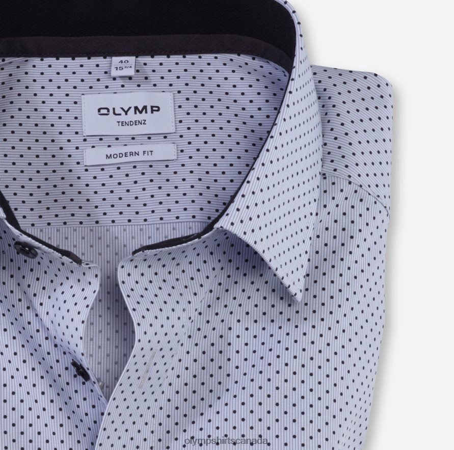 OLYMP Tendenz Modern Fit Business Shirt New Kent Silver Grey H2P42H1731 Clothing