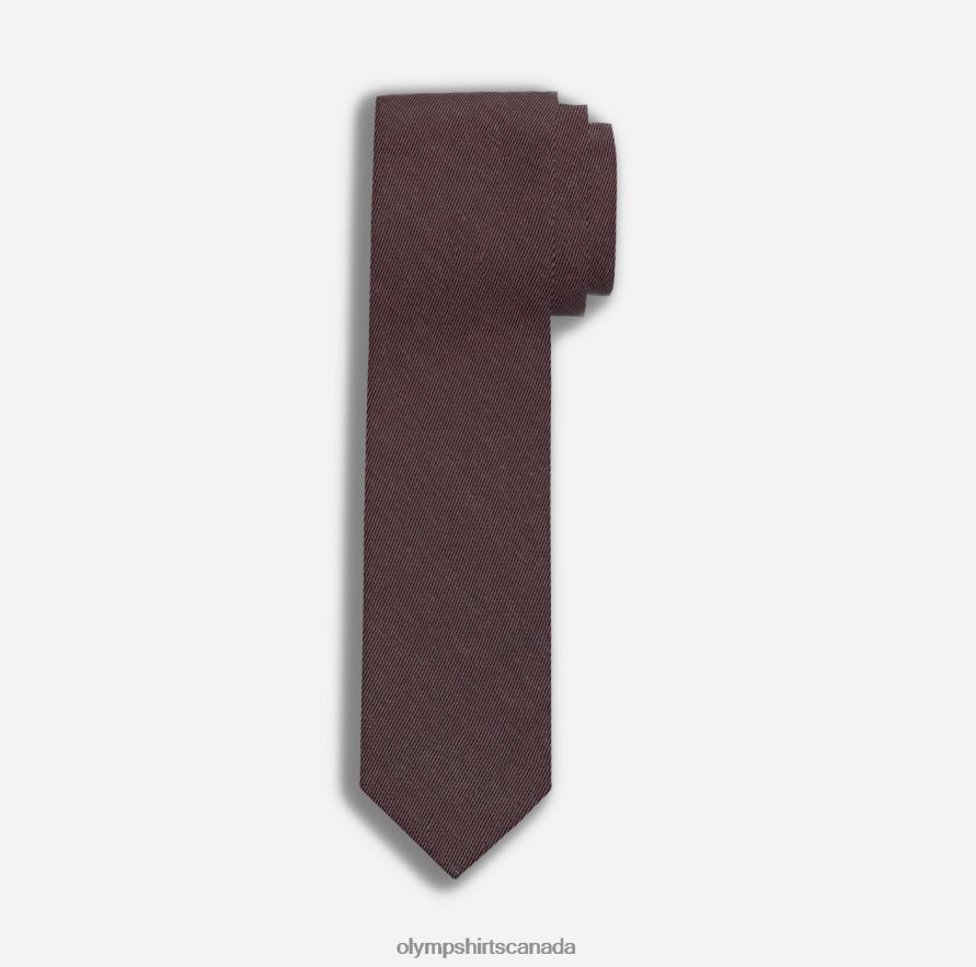 OLYMP Tie Slim 65 Cm Dark Red H2P42H2405 Accessories