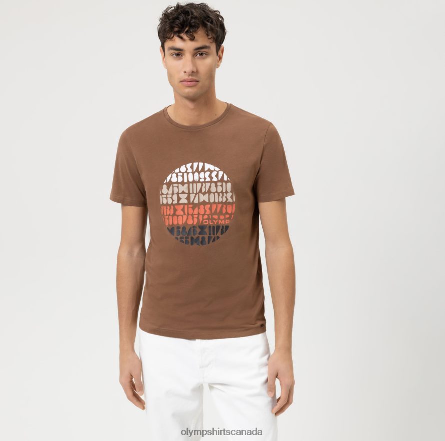 OLYMPLevel Five Casual Body Fit T-Shirt Brown H2P42H1999 Clothing