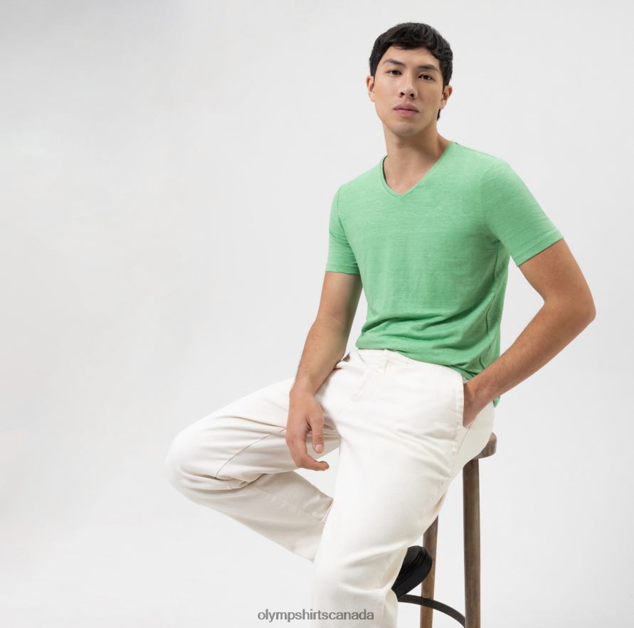 OLYMPLevel Five Casual Body Fit T-Shirt Light Green H2P42H2000 Clothing