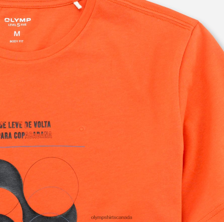 OLYMPLevel Five Casual Body Fit T-Shirt Orange H2P42H2063 Clothing