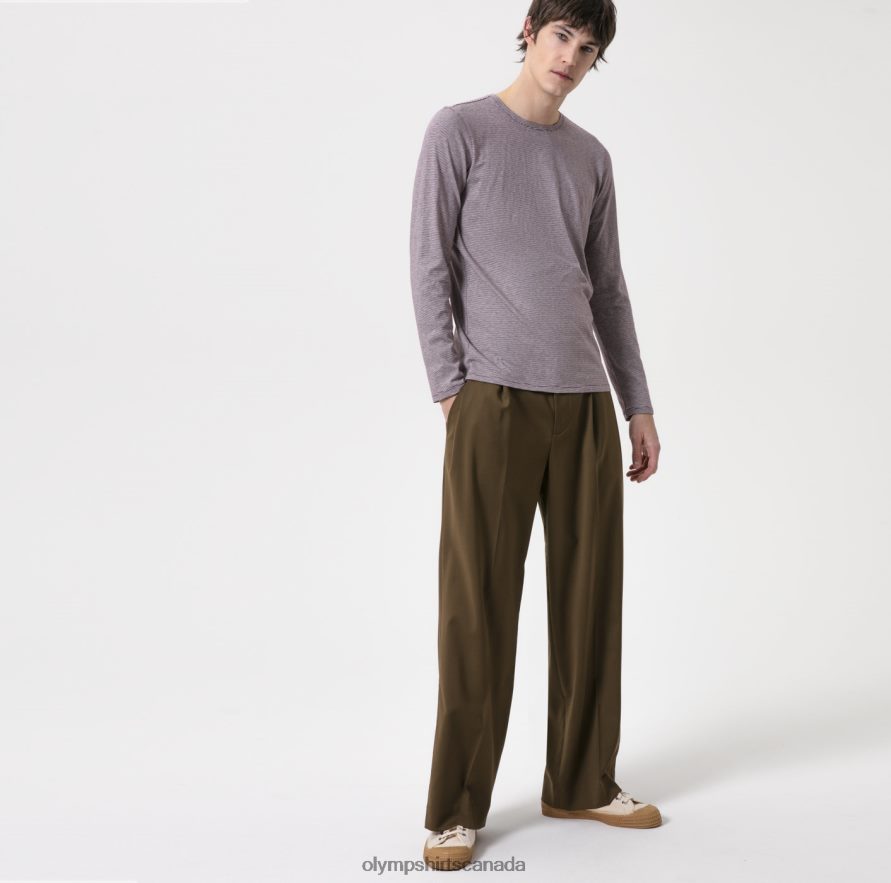 OLYMPLevel Five Casual Body Fit T-Shirt Plum H2P42H2060 Clothing