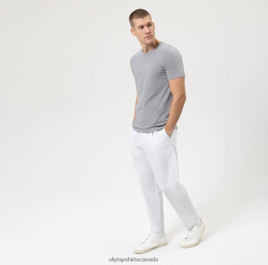 OLYMPLevel Five Casual Body Fit T-Shirt Silver Grey H2P42H2030 Clothing