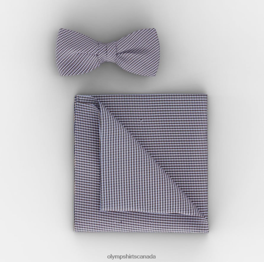 OLYMP Bow Tie / Pocket Square Set Taupe H2P42H2654 Accessories