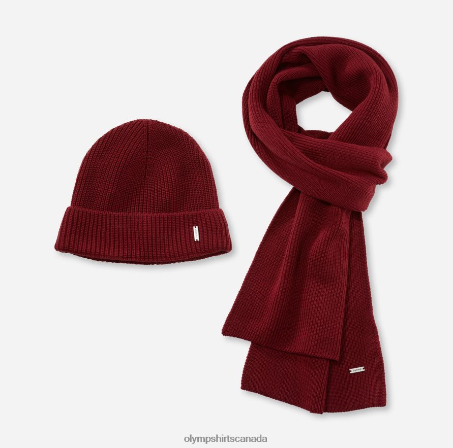 OLYMP Cap/Scarf Set Bordeaux H2P42H2664 Accessories