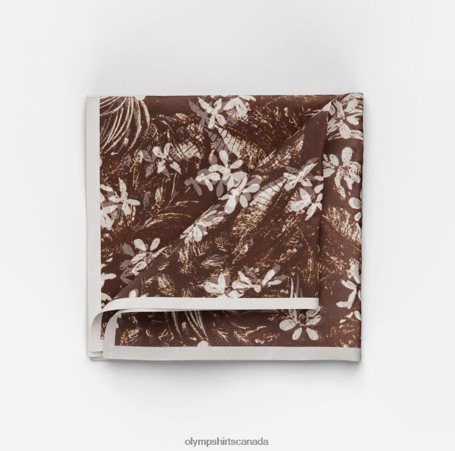 OLYMP Pocket Square 30X30 Cm, Brown H2P42H2572 Accessories