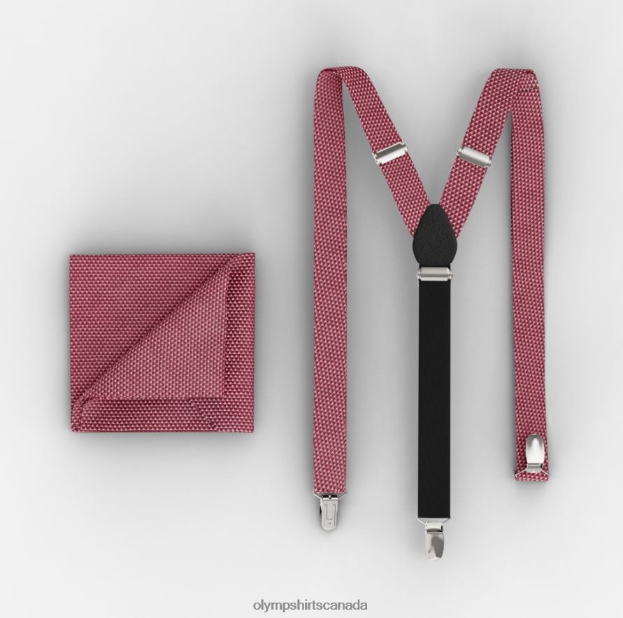 OLYMP Suspenders Set / Pocket Square Set Orange H2P42H2650 Accessories