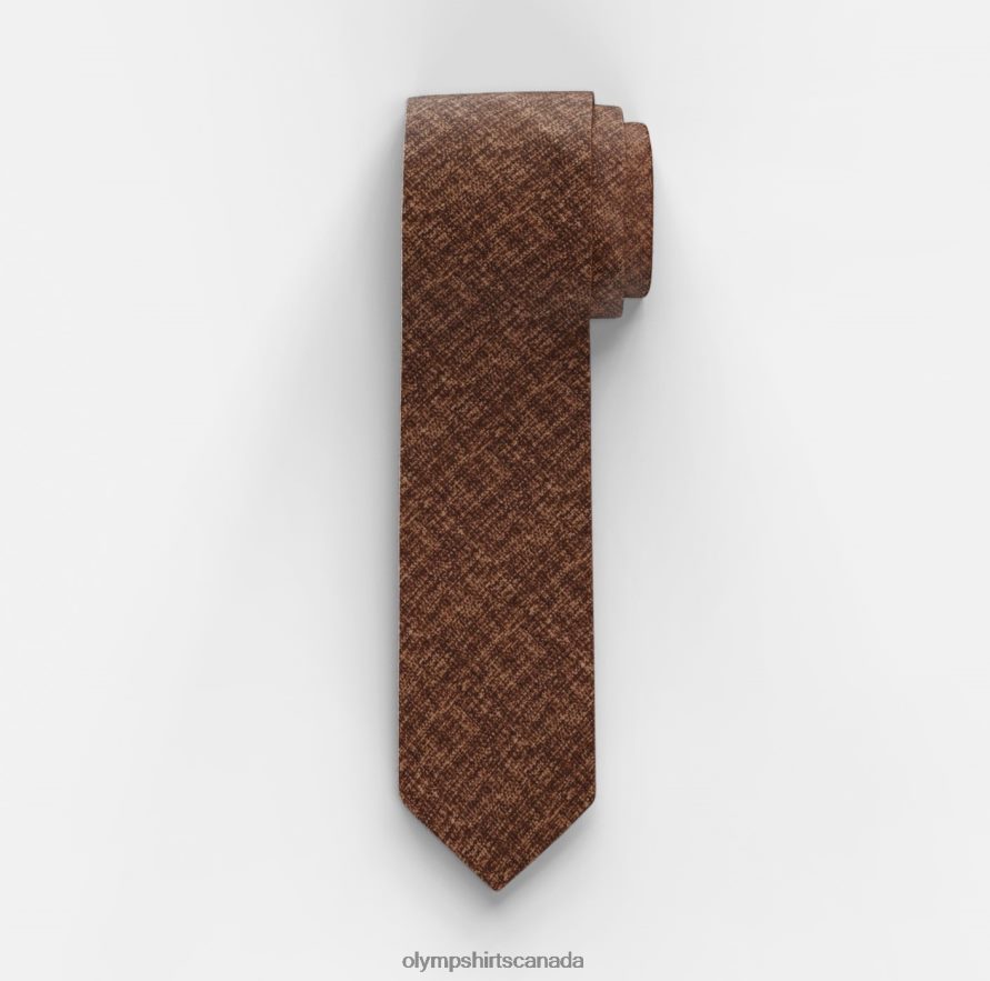 OLYMP Tie Slim 6,5 Cm, Brown H2P42H2215 Accessories