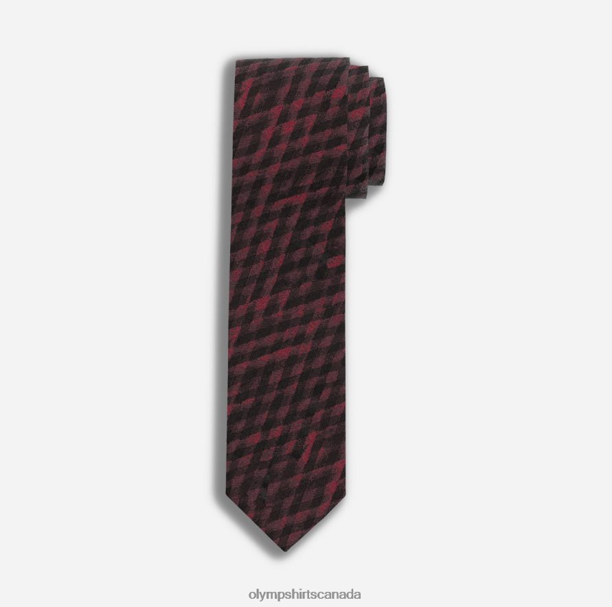 OLYMP Tie Slim 6,5 Cm, Dark Red H2P42H2396 Accessories