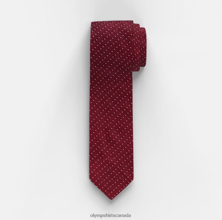 OLYMP Tie Slim 6,5 Cm, Dark Red H2P42H2453 Accessories