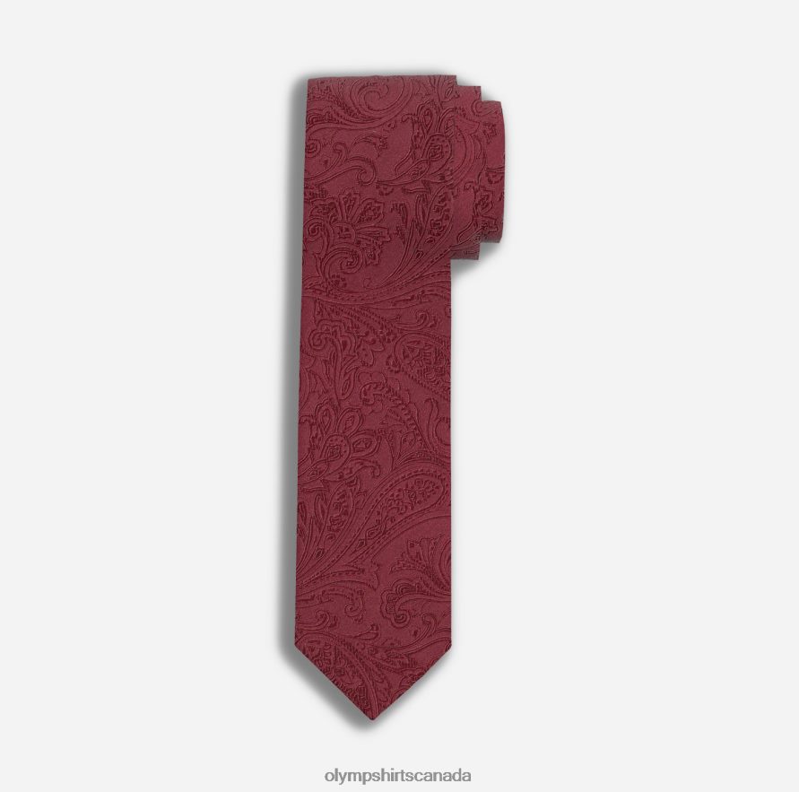 OLYMP Tie Slim 6,5 Cm, Dark Red H2P42H2470 Accessories