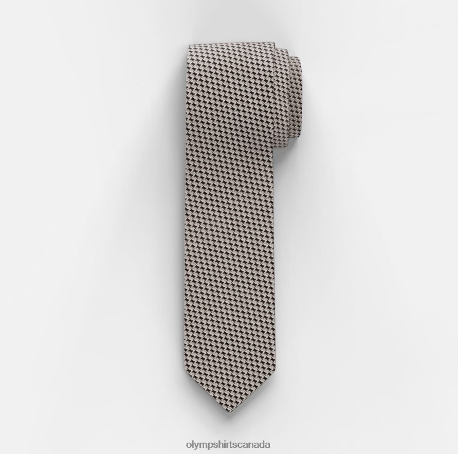 OLYMP Tie Slim 6,5 Cm, Taupe H2P42H2211 Accessories