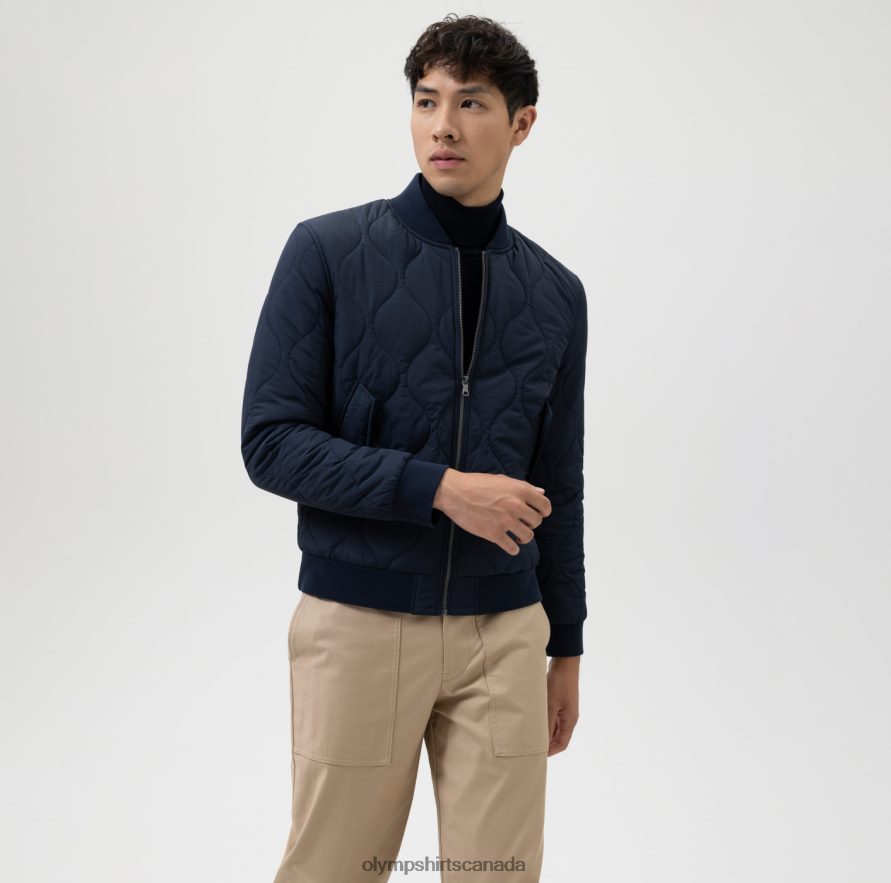 OLYMP Level Five Sweat Body Fit, Jacket, Marine H2P42H2190 Clothing