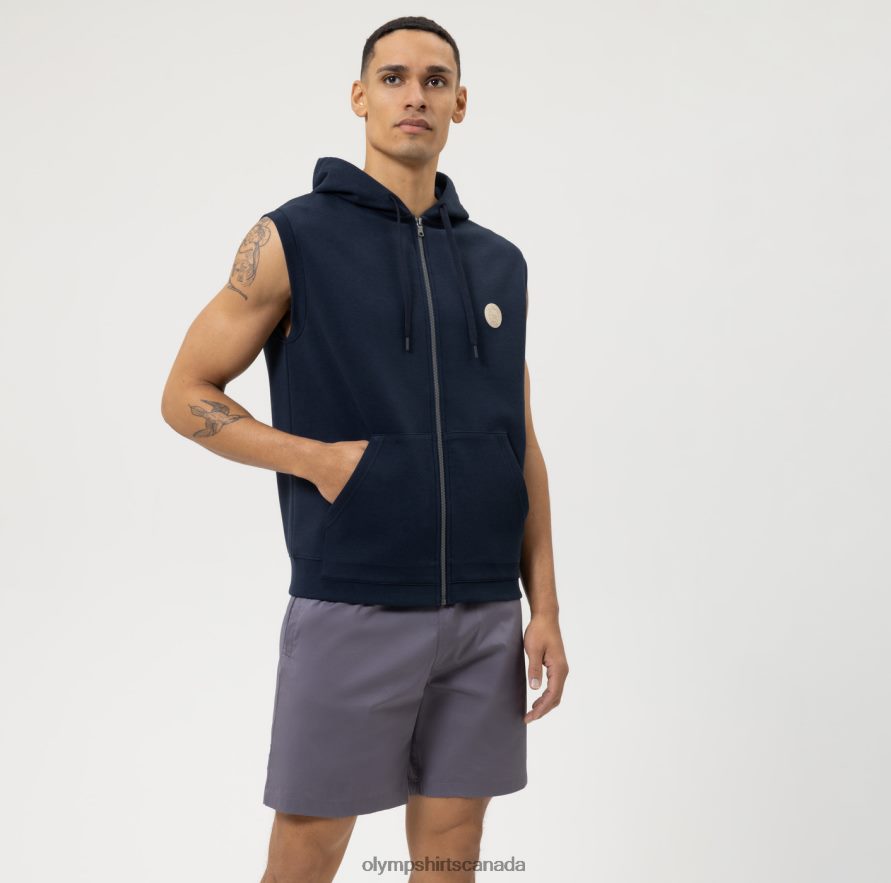 OLYMP Sweat Modern Fit, Vest, Marine H2P42H2186 Clothing
