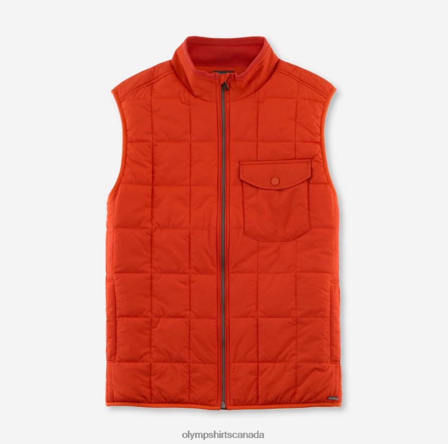 OLYMP Sweat Modern Fit, Vest, Red H2P42H2191 Clothing