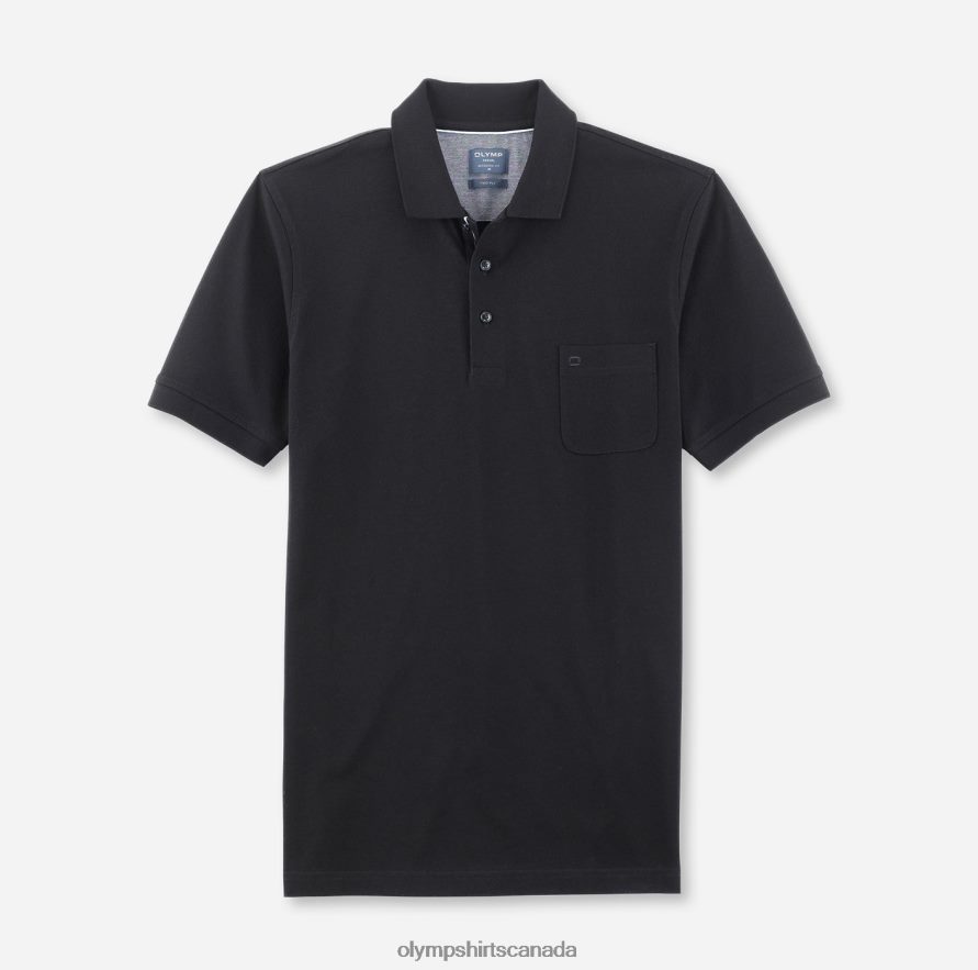 OLYMP Casual Modern Fit, Polo, Black H2P42H2067 Clothing