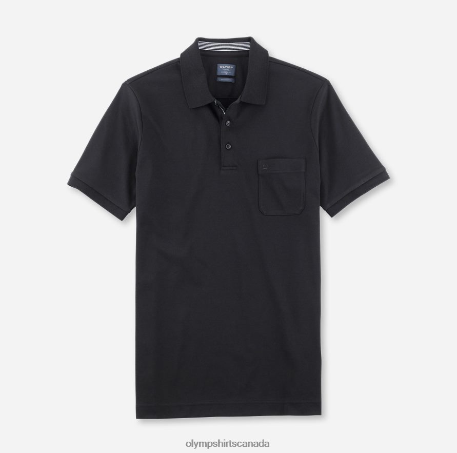 OLYMP Casual Modern Fit, Polo, Black H2P42H2074 Clothing