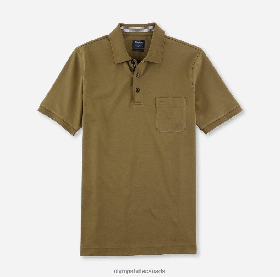 OLYMP Casual Modern Fit, Polo, Khaki H2P42H2090 Clothing