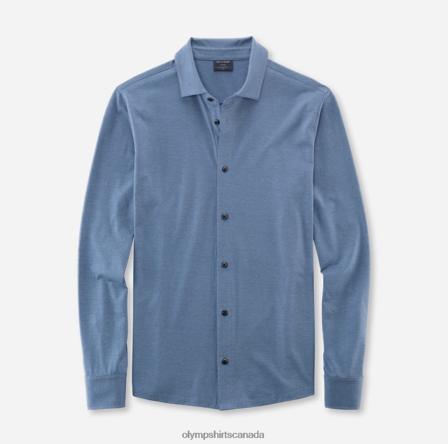 OLYMP Casual Modern Fit, Polo, Smoke Blue H2P42H2113 Clothing