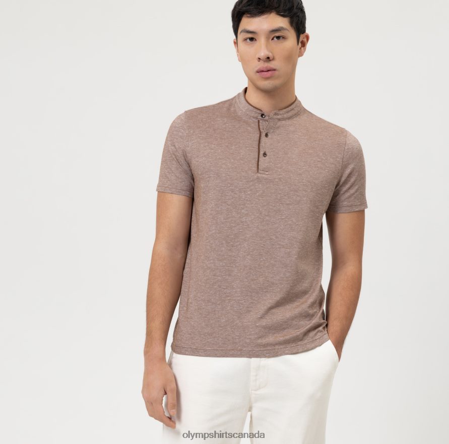OLYMP Level Five Casual Body Fit, Polo, Brown H2P42H2127 Clothing