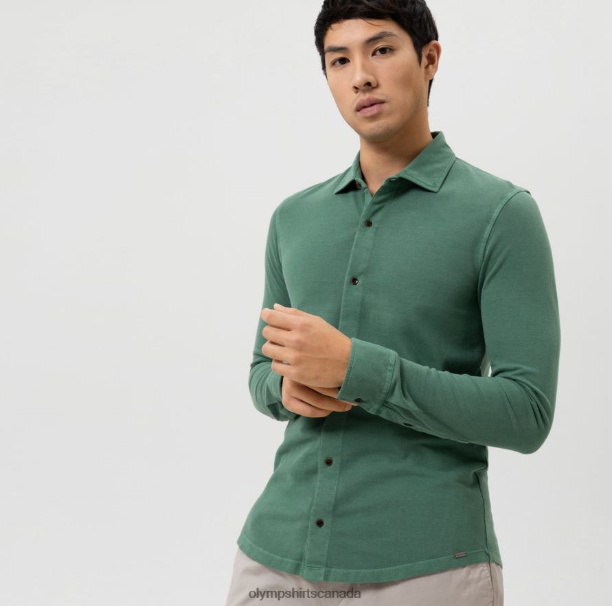 OLYMP Level Five Casual Body Fit, Polo, Green H2P42H2114 Clothing