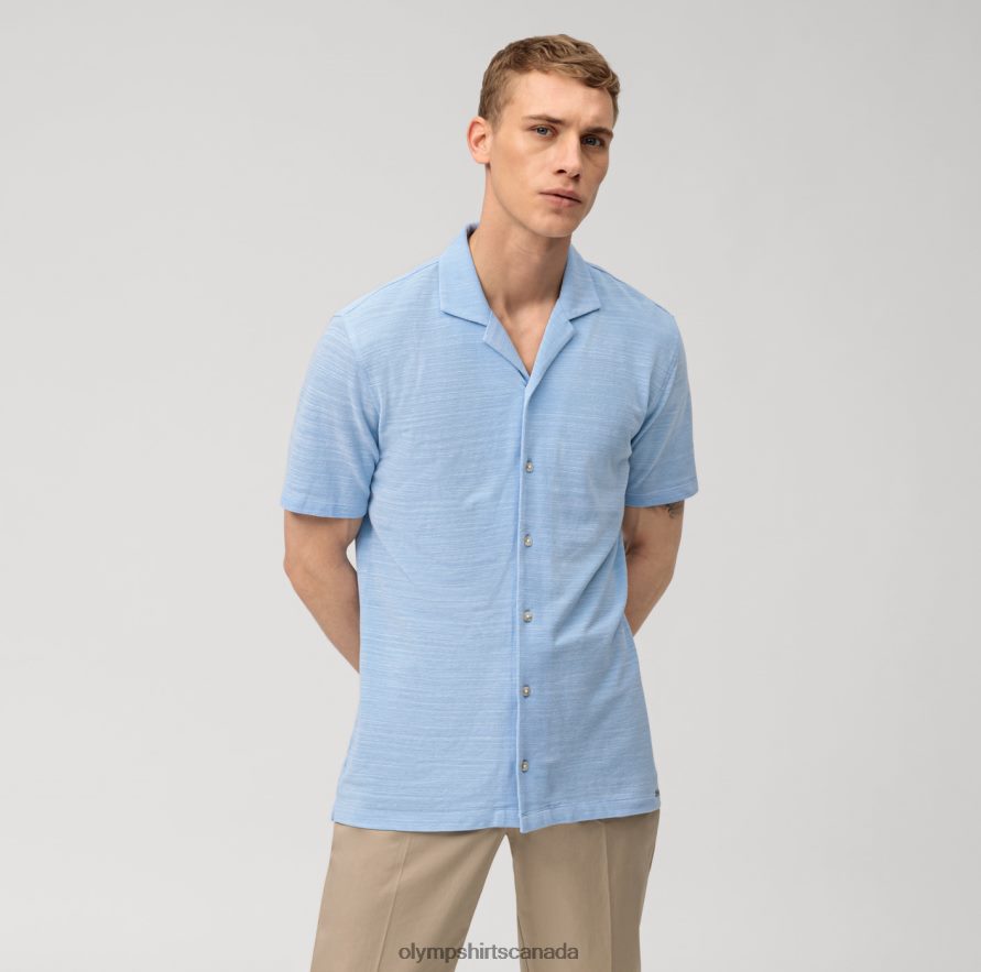 OLYMP Level Five Casual Body Fit, Polo, Light Blue H2P42H2107 Clothing