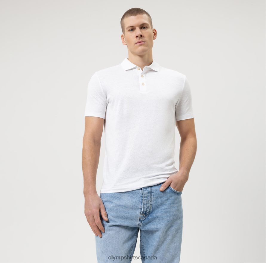 OLYMP Level Five Casual Body Fit, Polo, Off White H2P42H2148 Clothing