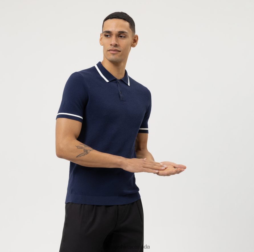 OLYMP Level Five Knitwear Body Fit, Polo, Marine H2P42H2155 Clothing