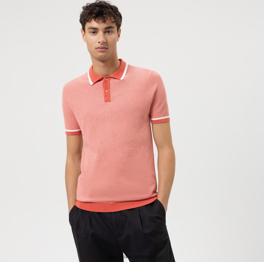 OLYMP Level Five Knitwear Body Fit, Polo, Red H2P42H2103 Clothing